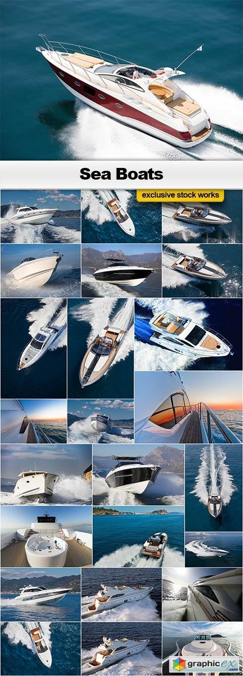 Sea Boats - 25x JPEGs