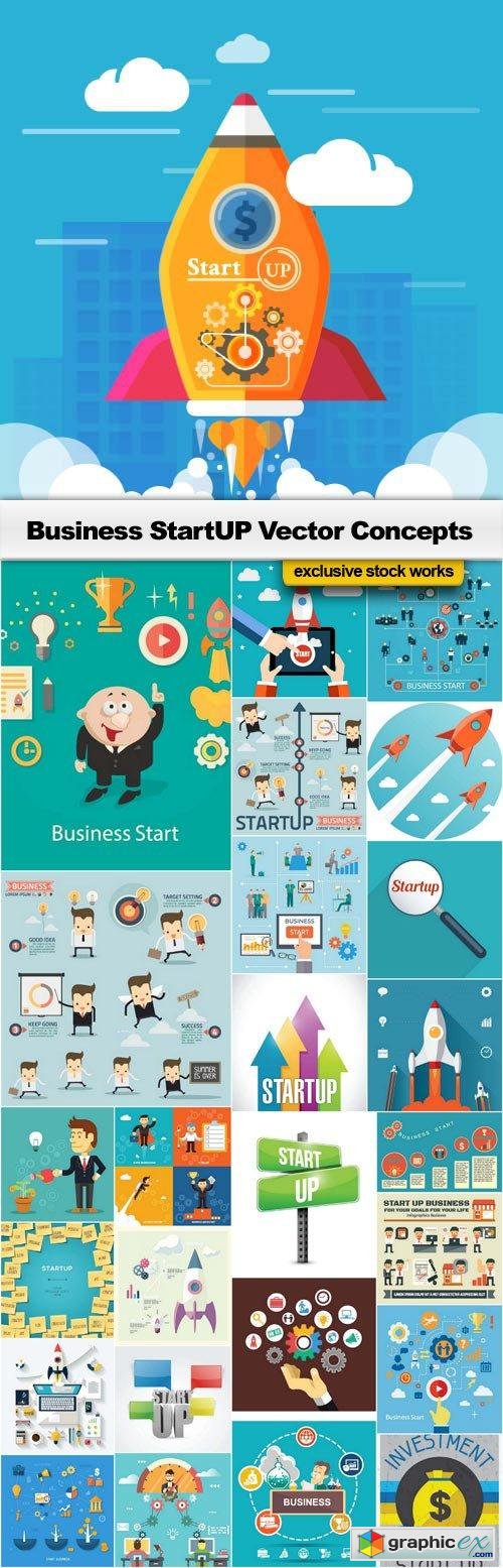 Business StartUP VEctor Designs - 26x EPS