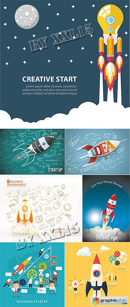 Start-Up creative illustrations