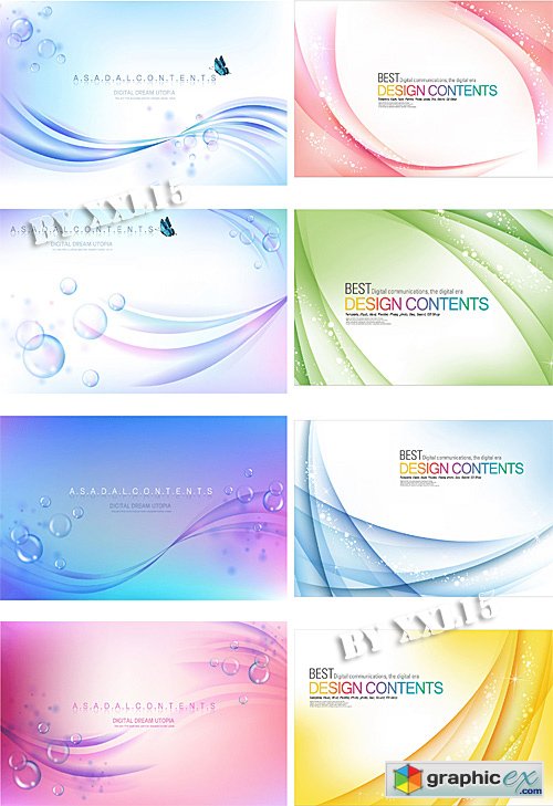 Abstract wavy backgrounds 4