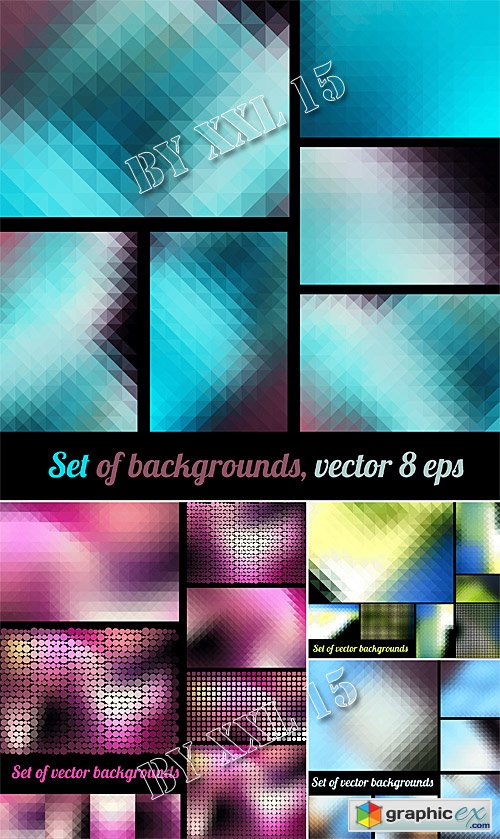 Colored pixel backgrounds