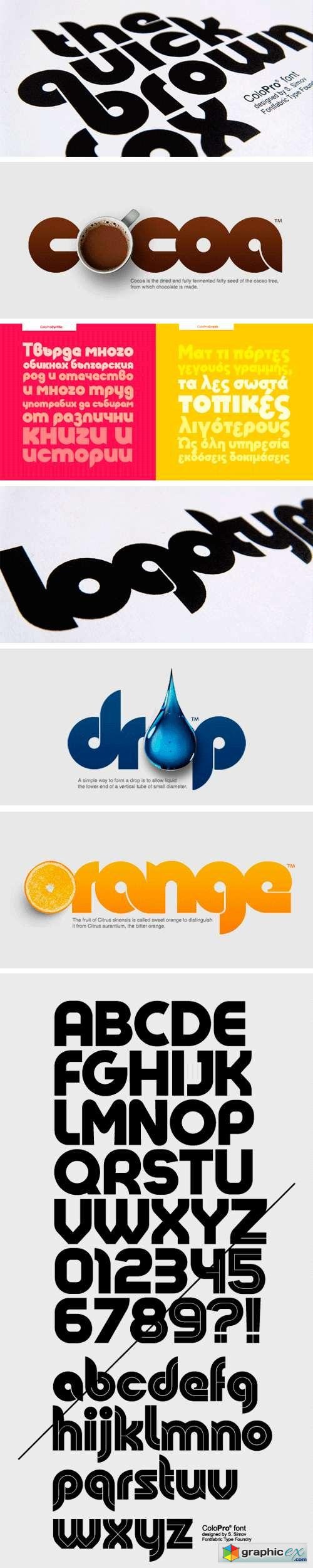 Colo Pro Font Family - 2 Fonts for $49