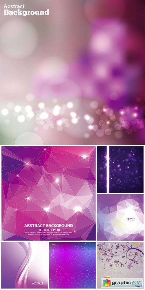 Vector backgrounds with abstraction, backgrounds lilac tones