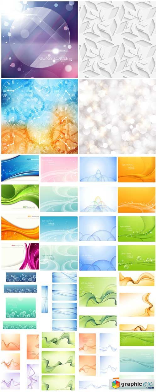 Vector backgrounds with abstraction, backgrounds with air lines