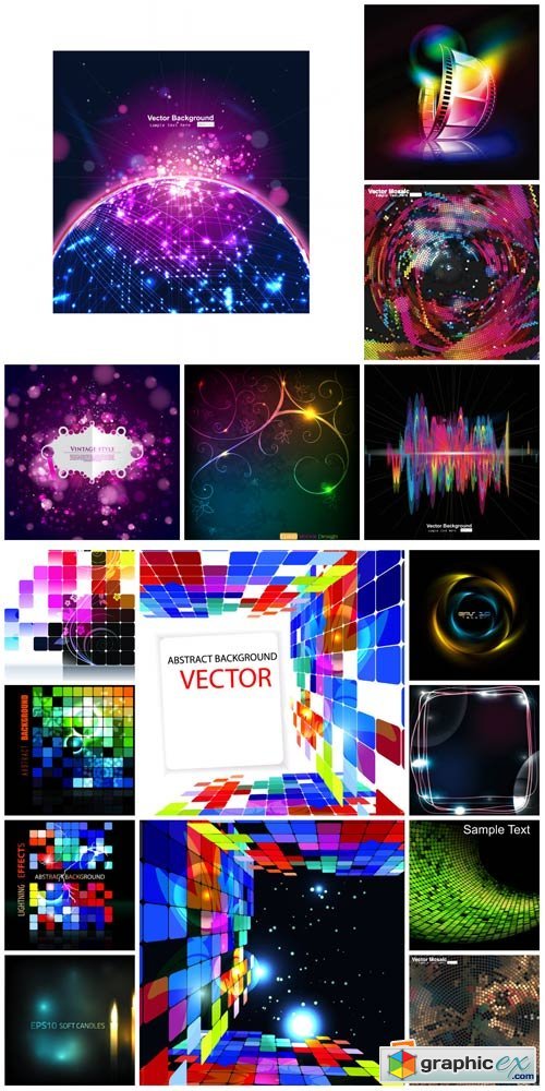 Vector backgrounds with abstraction # 18