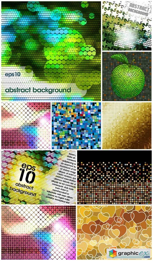 Vector backgrounds with abstraction # 15