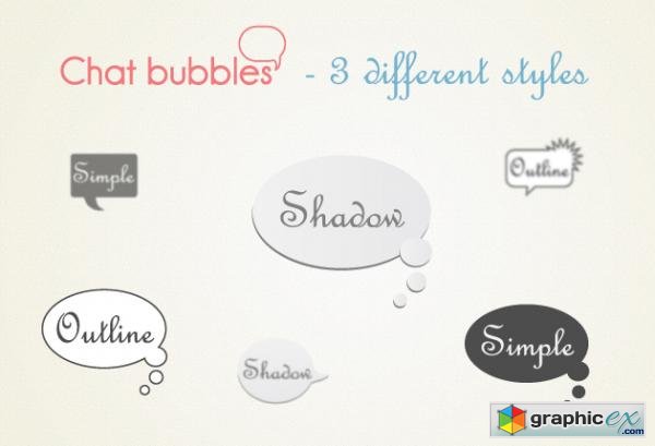 155 Vector Chat Bubbles & Labels