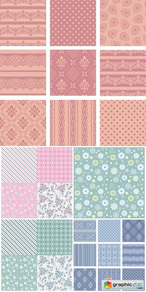 Vector textures, backgrounds with patterns # 3