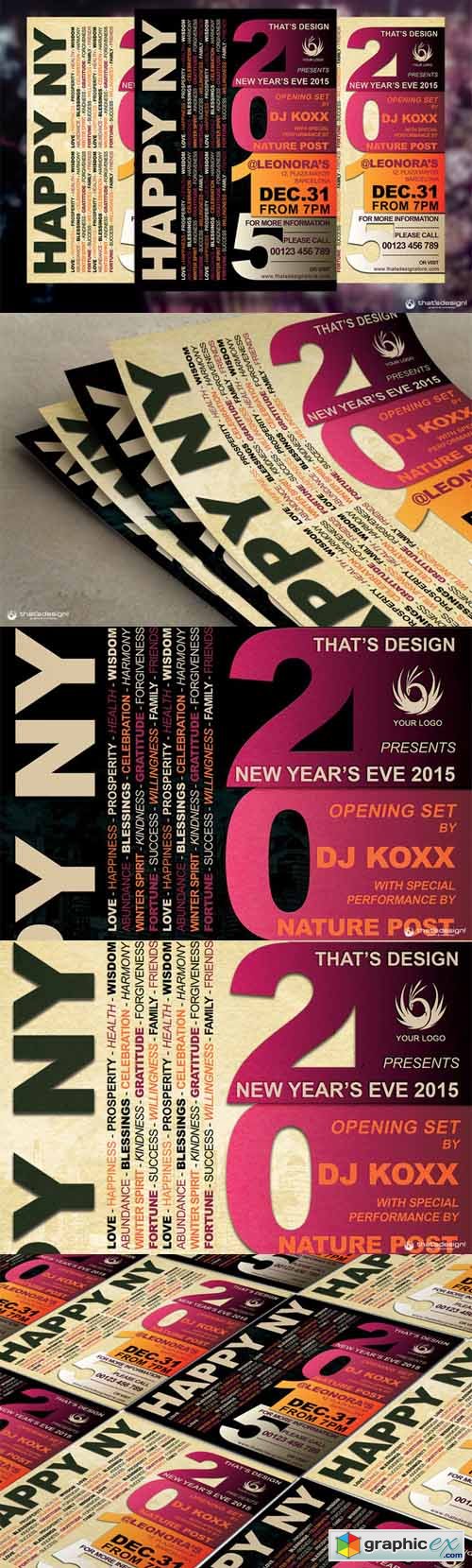 New Year Flyer Template V3