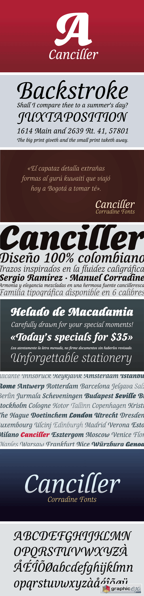 Canciller Font Family - 6 Fonts for $80