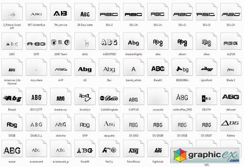 141 Fonts From Popular Films, Brands and Games