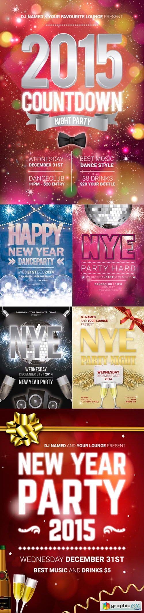New Year Eve Party Flyer Pack