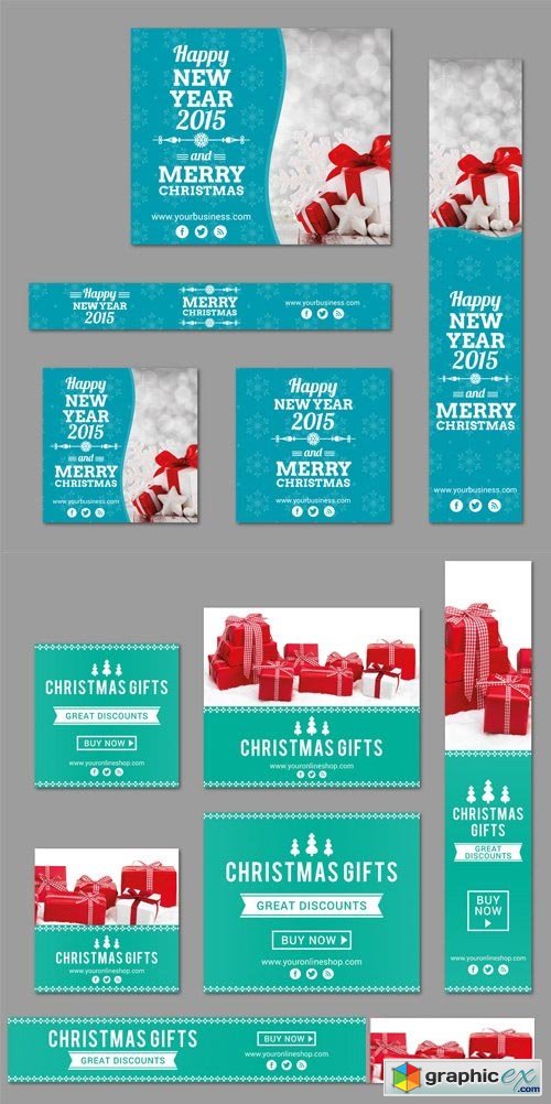 Christmas Banner Templates Pack 