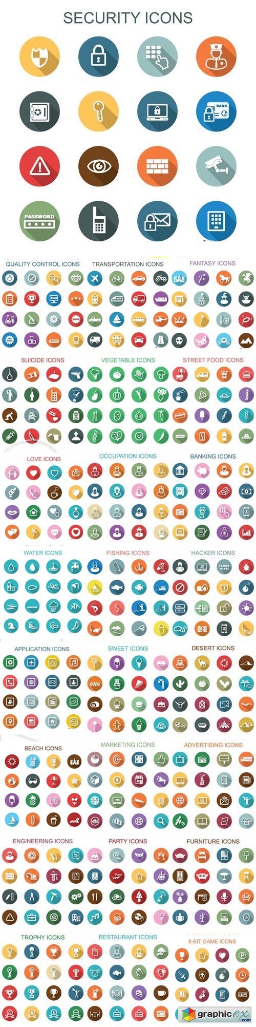 Stock Vector - Icons MIX 3