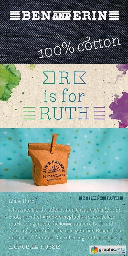 Liebe Ruth Font Family - 4 Fonts $116