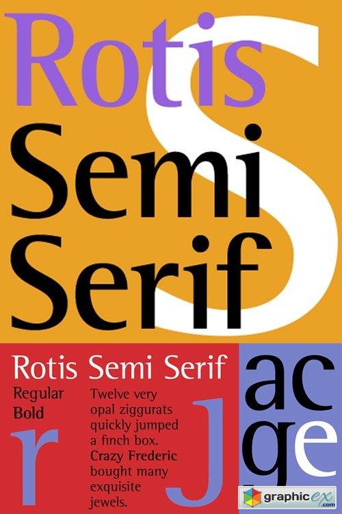 Rotis Semi Serif Font Family $290