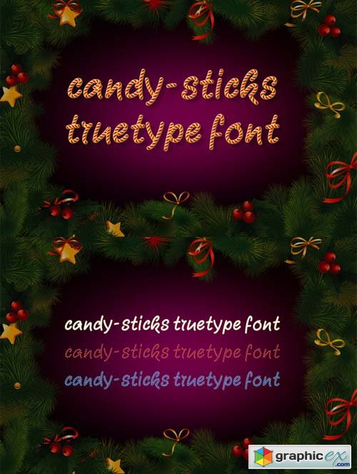 Candy-Sticks TrueType Font