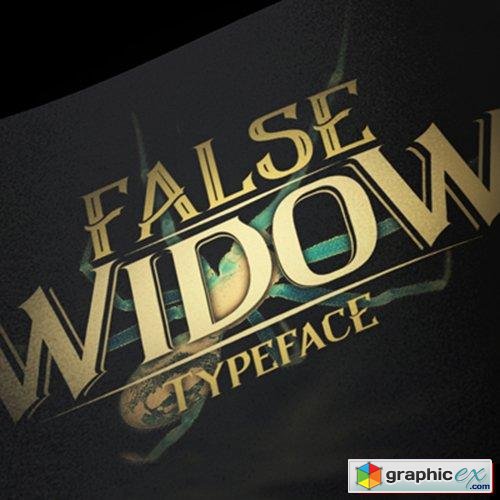 False Widow Font 18$