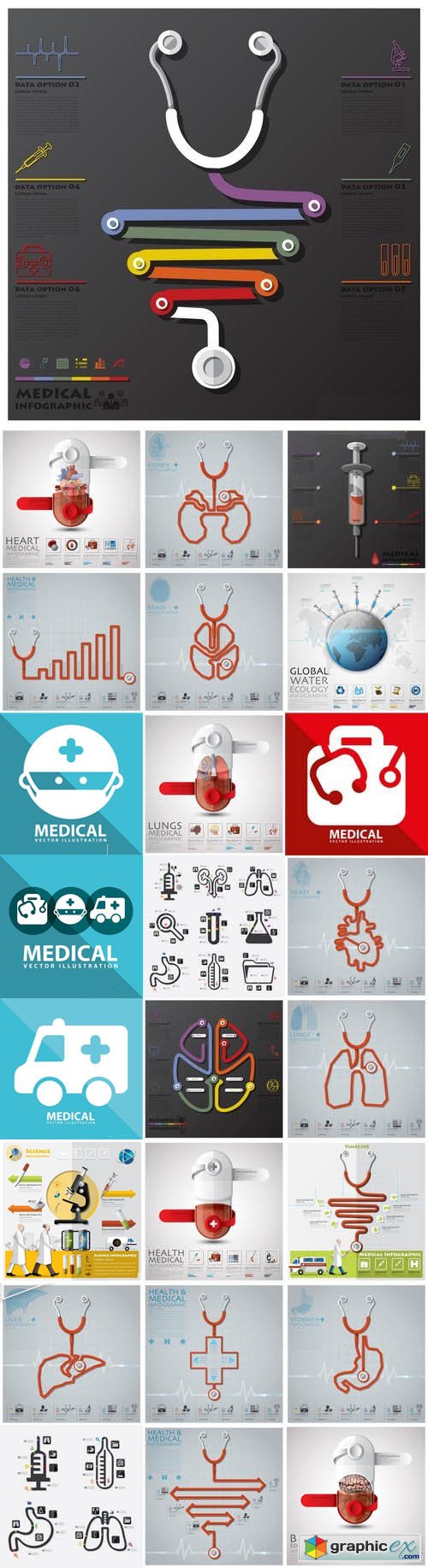 Stock Vector - Health and Medicine Elements