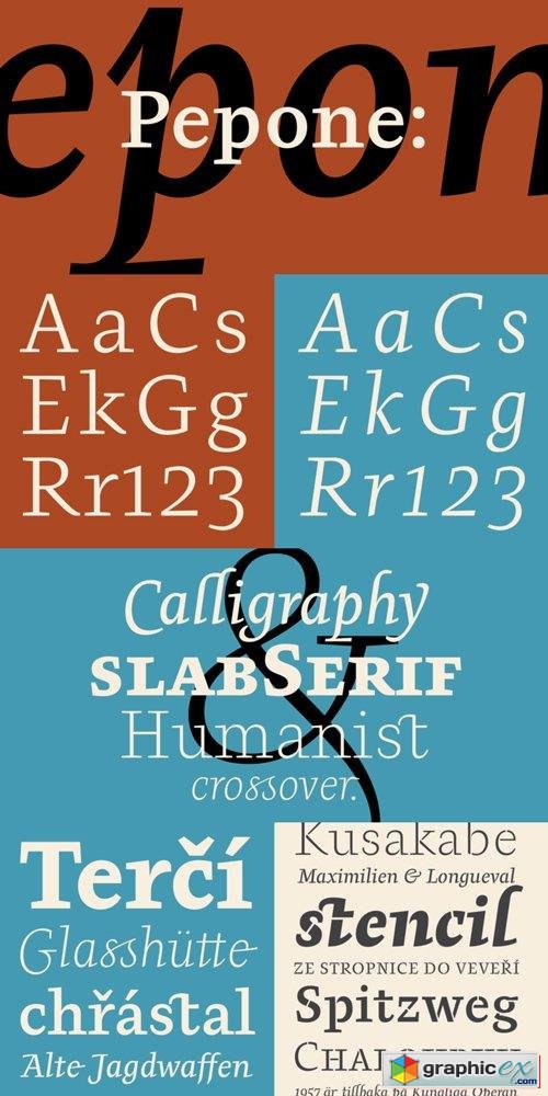 Pepone Font Family $280