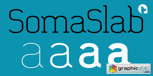 Soma Slab Font Family $99