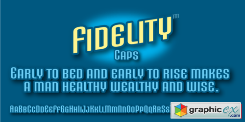 Fidelity Caps Font Family $20