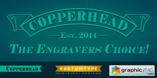 Copperhead Font Family $50