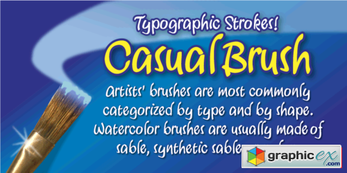Casual Brush Font Family $40