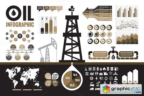  Oil Infographic Elements