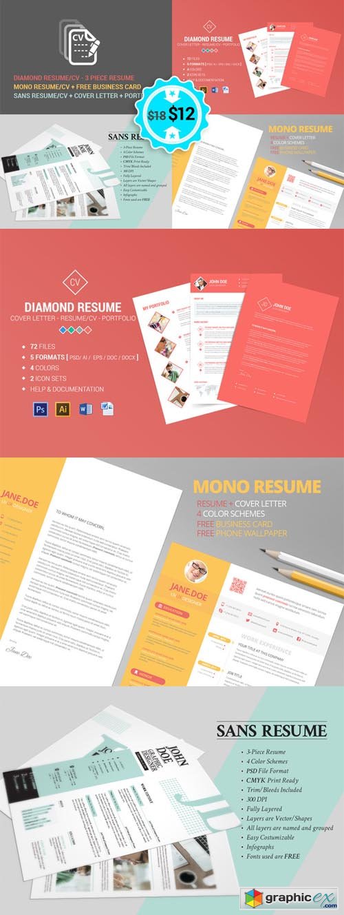 Resume - CV - No1 Bundle