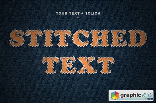 Stiched text action