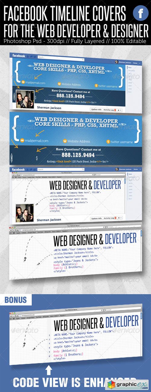 Facebook Timeline Cover - Web Developer & Designer 