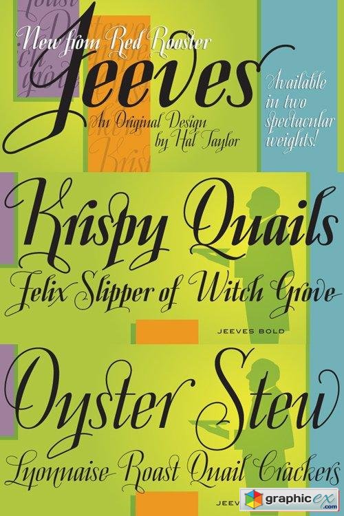 Jeeves Font Family $135