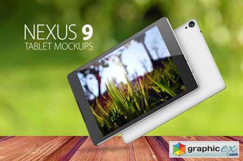  Nexus 9 Tablet Mockups