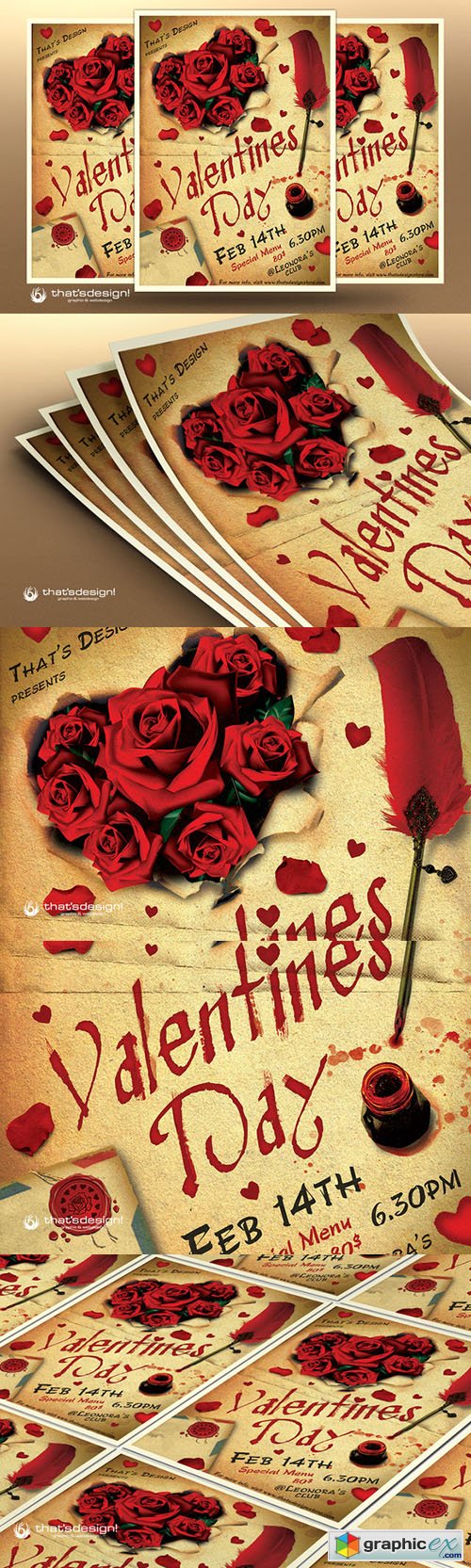  Valentines Day Flyer Template V5