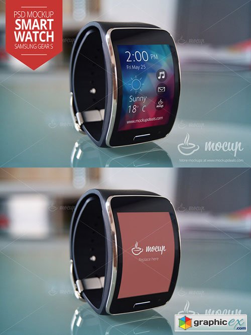  Samsung Smartwatch Mockup