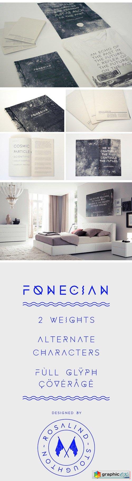 Fonecian Font Family, 4xTTF