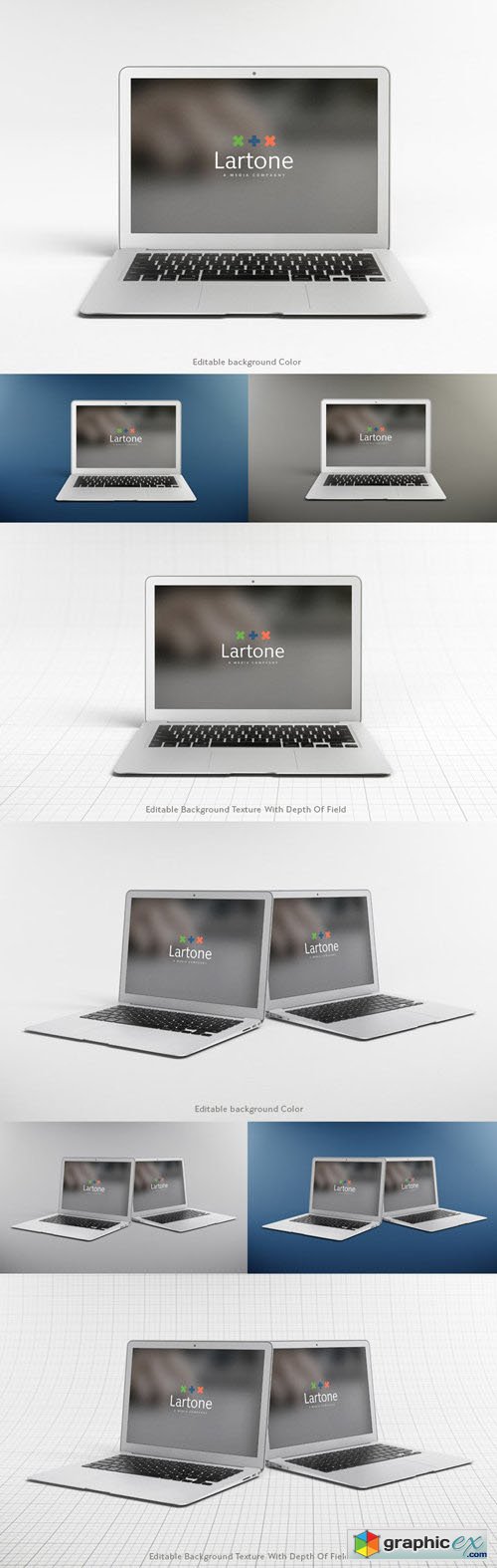 MacBook Air Mockup - Gray And Corporate