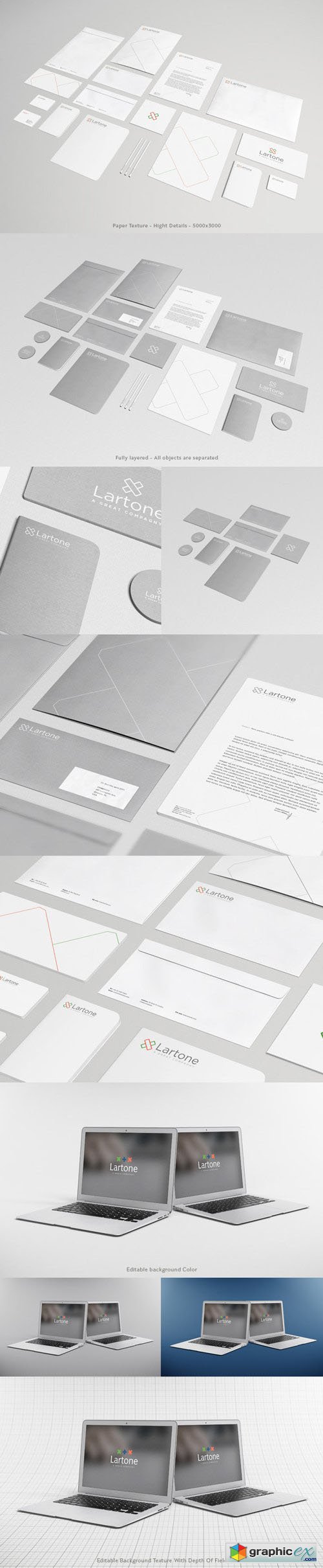 Stationery Mock-up - Gray & Corporate