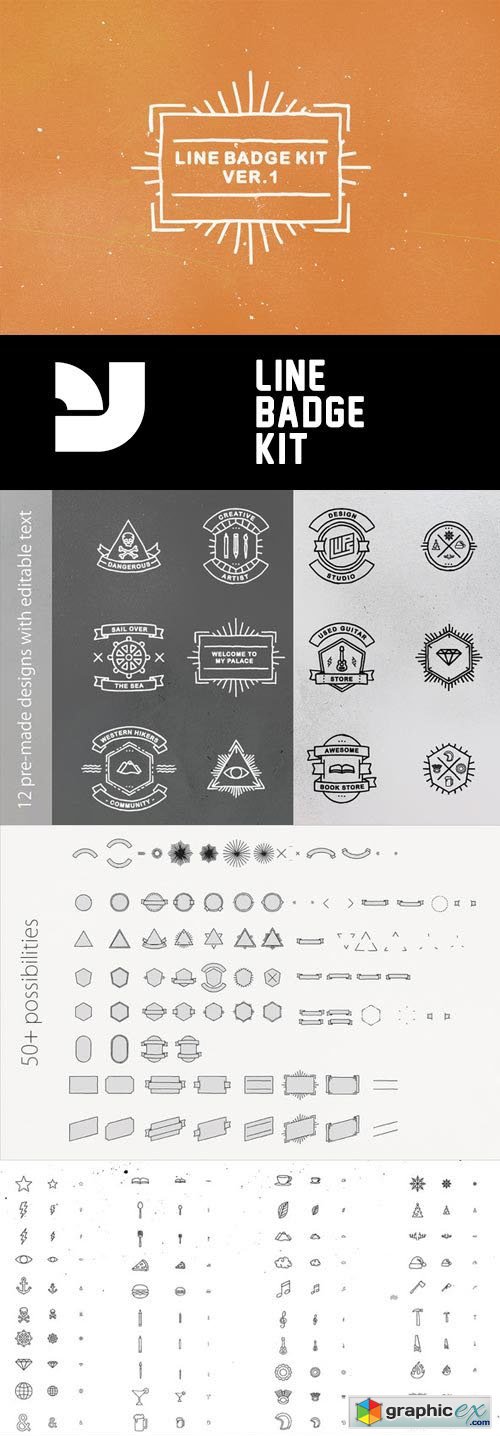 Line Badge Kit ver.1