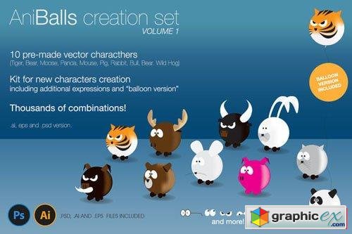 AniBalls, Character Creation Set