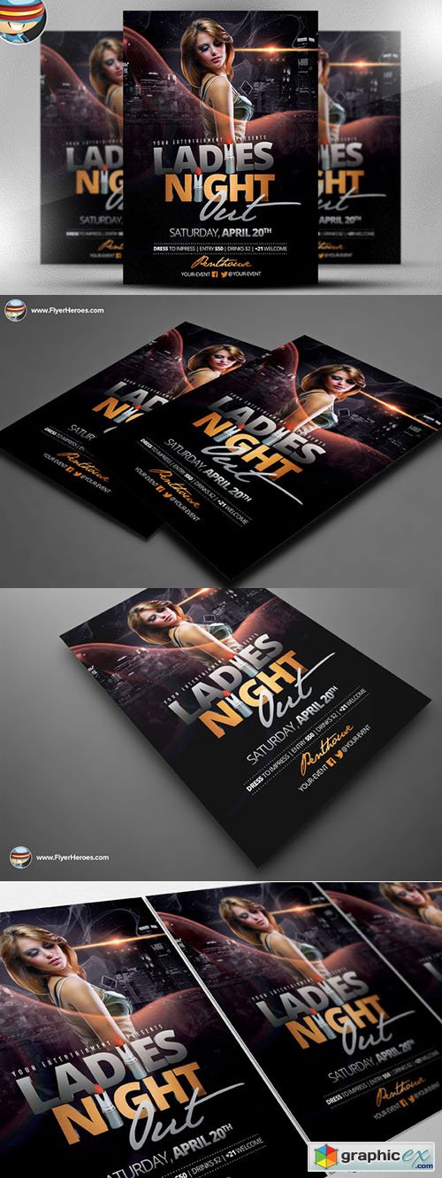  Ladies Night Out Flyer Template
