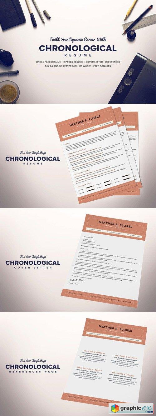 The Chronological Resume CV Full Set