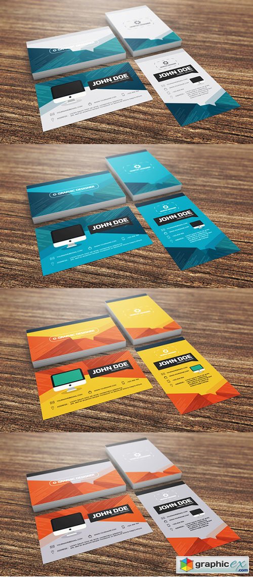  Set of Modern Business Card Template