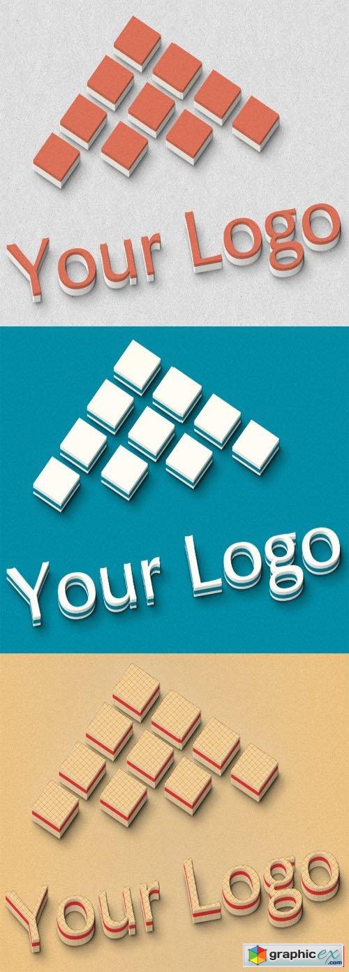 Logo Mock-ups - 3D Style