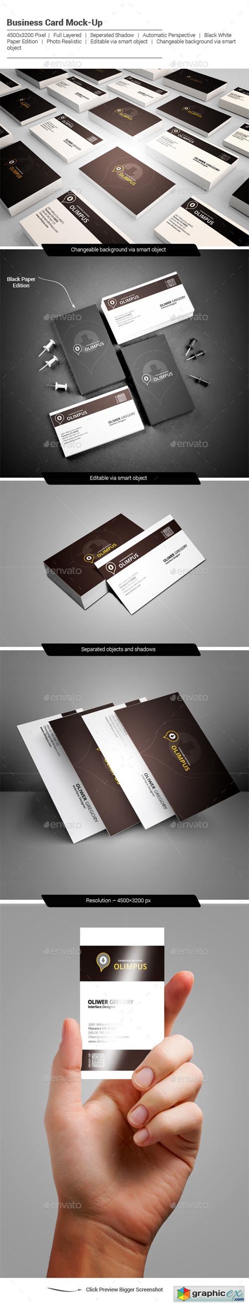 Photo Realistic / Business Card / Mock-Up