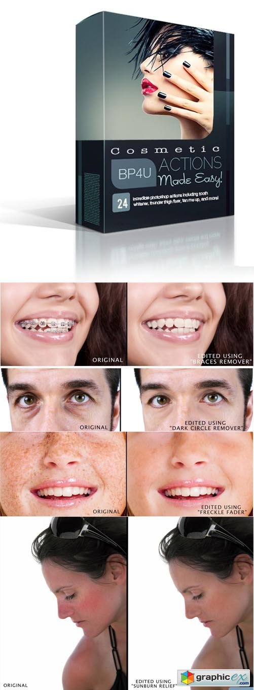 free photoshop teeth whitening action