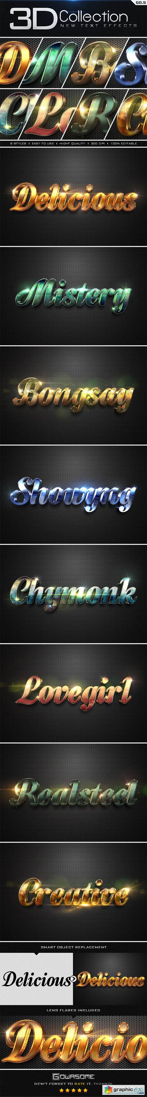 New 3D Collection Text Effects GO.5