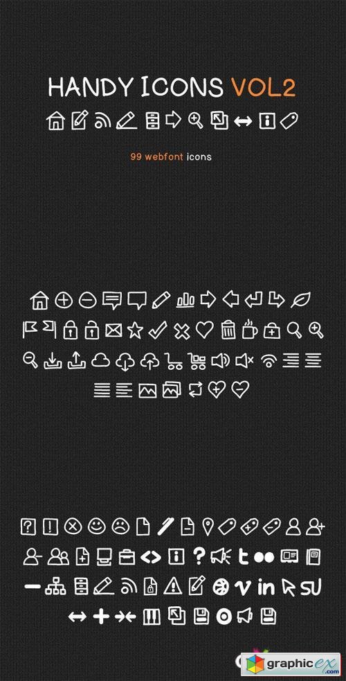 Handy Icons Vol2 Web Font Kit