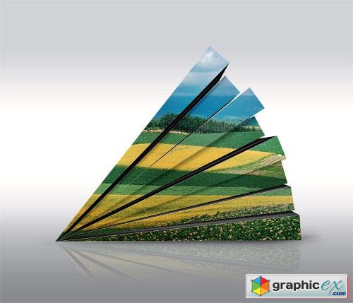  3D Wall Photography Mock Up PSD Template #2 